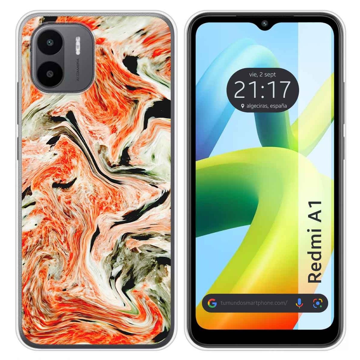 Funda Silicona para Xiaomi Redmi A1 diseño Mármol 12 Dibujos