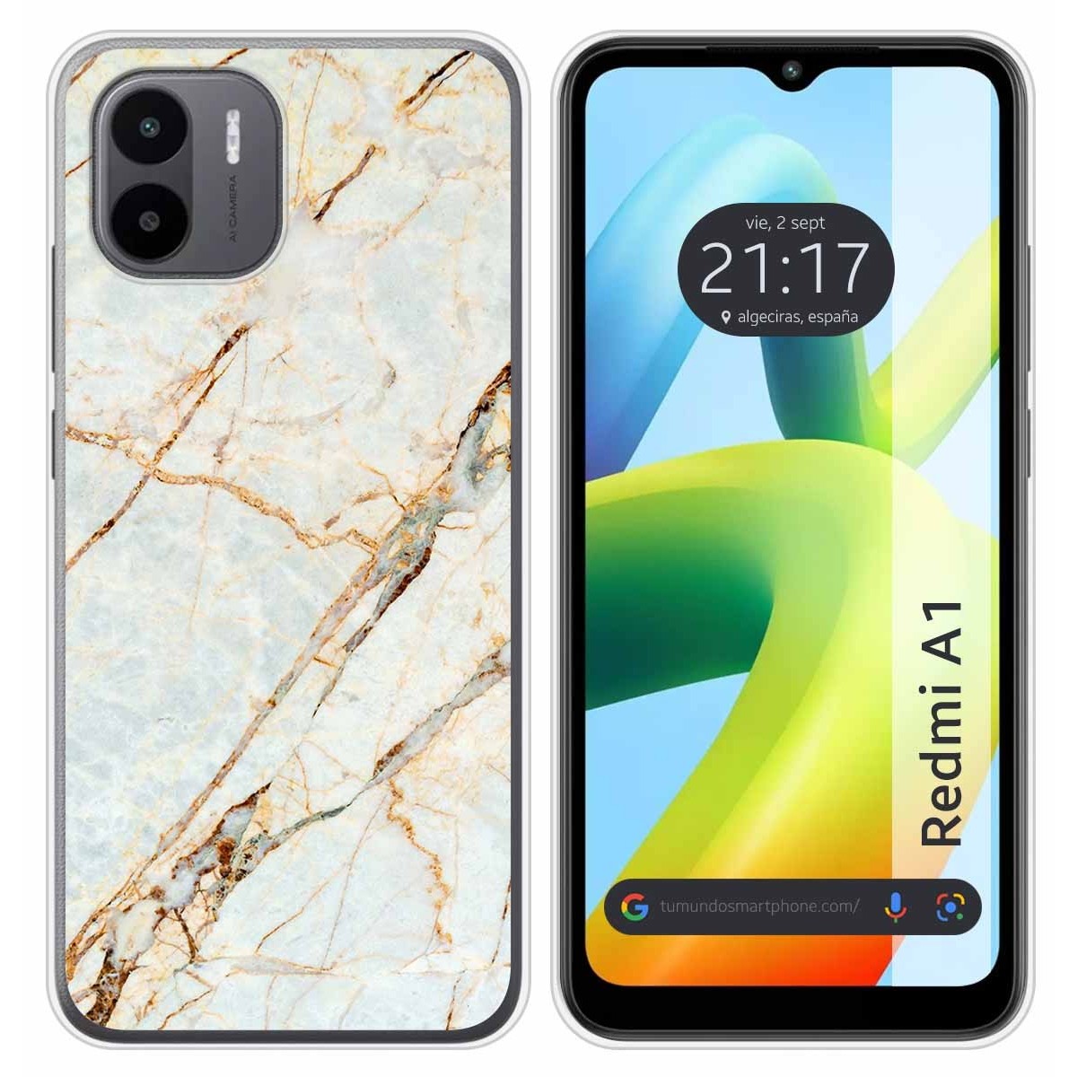 Funda Silicona para Xiaomi Redmi A1 diseño Mármol 13 Dibujos