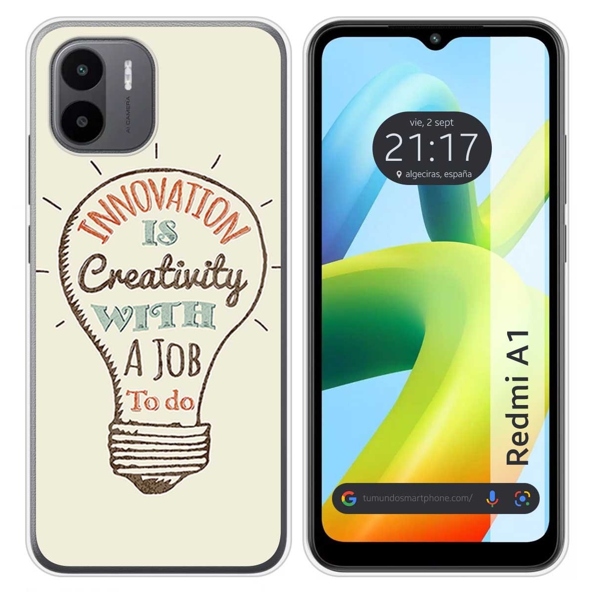 Funda Silicona para Xiaomi Redmi A1 diseño Creativity Dibujos