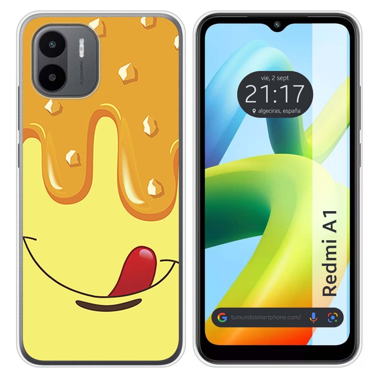 Funda Silicona para Xiaomi Redmi A1 diseño Helado Vainilla Dibujos