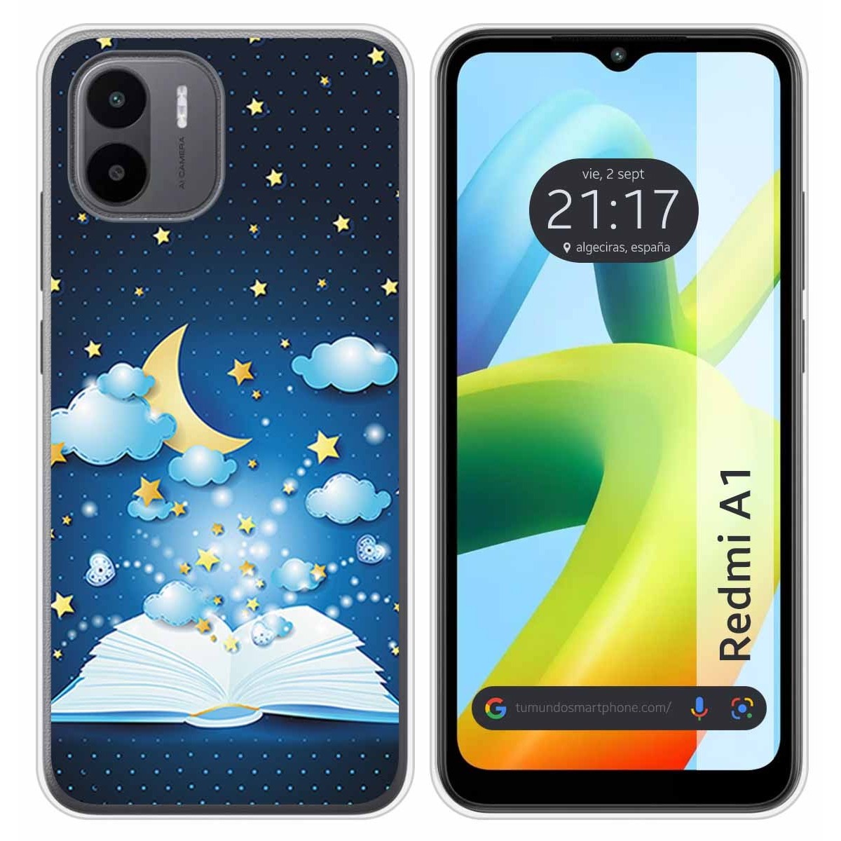 Funda Silicona para Xiaomi Redmi A1 diseño Libro Cuentos Dibujos