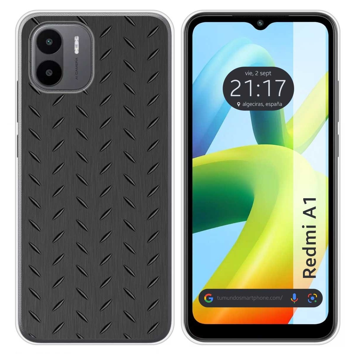 Funda Silicona para Xiaomi Redmi A1 diseño Metal Dibujos