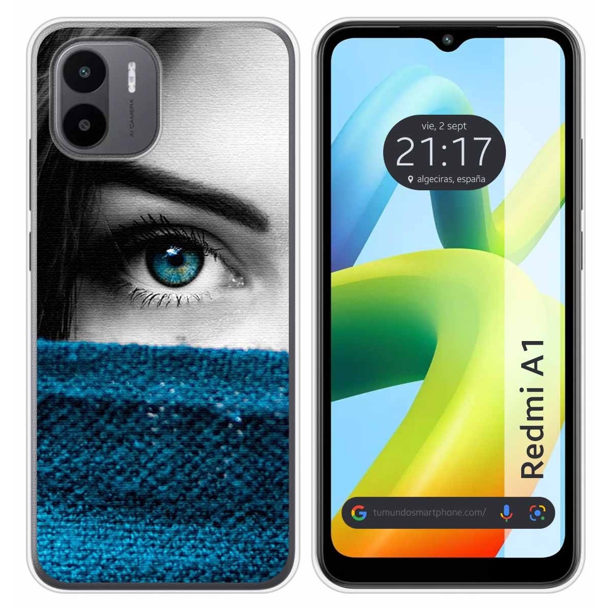 Funda Silicona para Xiaomi Redmi A1 diseño Ojo Dibujos