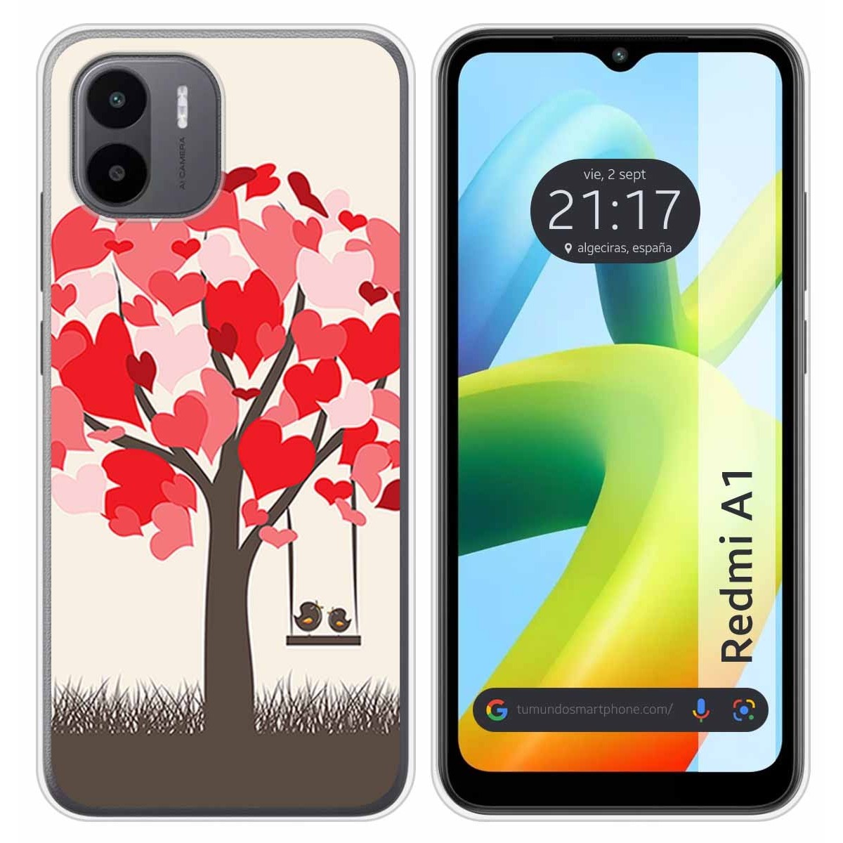 Funda Silicona para Xiaomi Redmi A1 diseño Pajaritos Dibujos