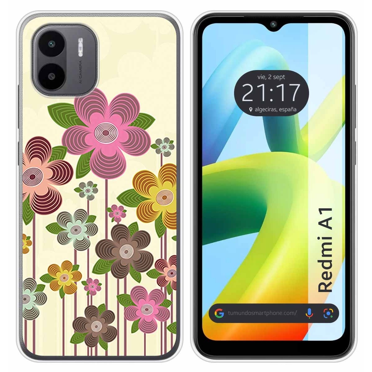 Funda Silicona para Xiaomi Redmi A1 diseño Primavera En Flor Dibujos