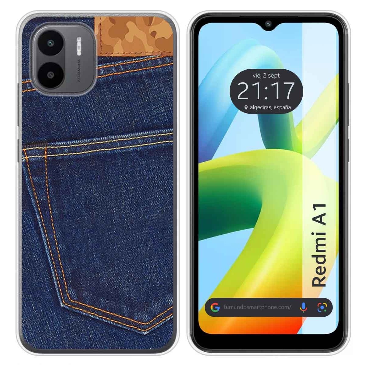 Funda Silicona para Xiaomi Redmi A1 diseño Vaquero Dibujos