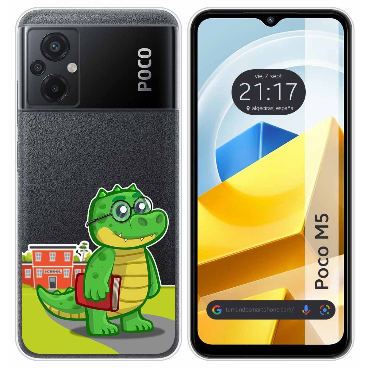 Funda Silicona Transparente para Xiaomi POCO M5 diseño Coco Dibujos