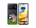 Funda Silicona Transparente para Xiaomi POCO M5 diseño Conejo Dibujos