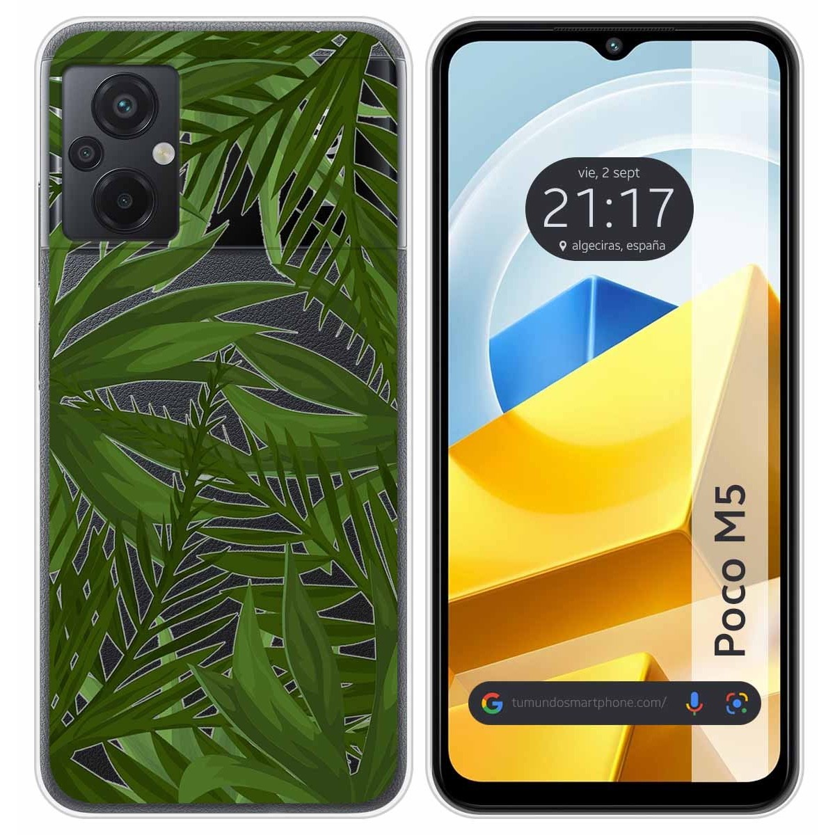 Funda Silicona Transparente para Xiaomi POCO M5 diseño Jungla Dibujos