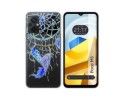 Funda Silicona Transparente para Xiaomi POCO M5 diseño Plumas Dibujos
