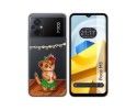 Funda Silicona Transparente para Xiaomi POCO M5 diseño Suricata Dibujos