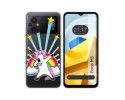Funda Silicona Transparente para Xiaomi POCO M5 diseño Unicornio Dibujos