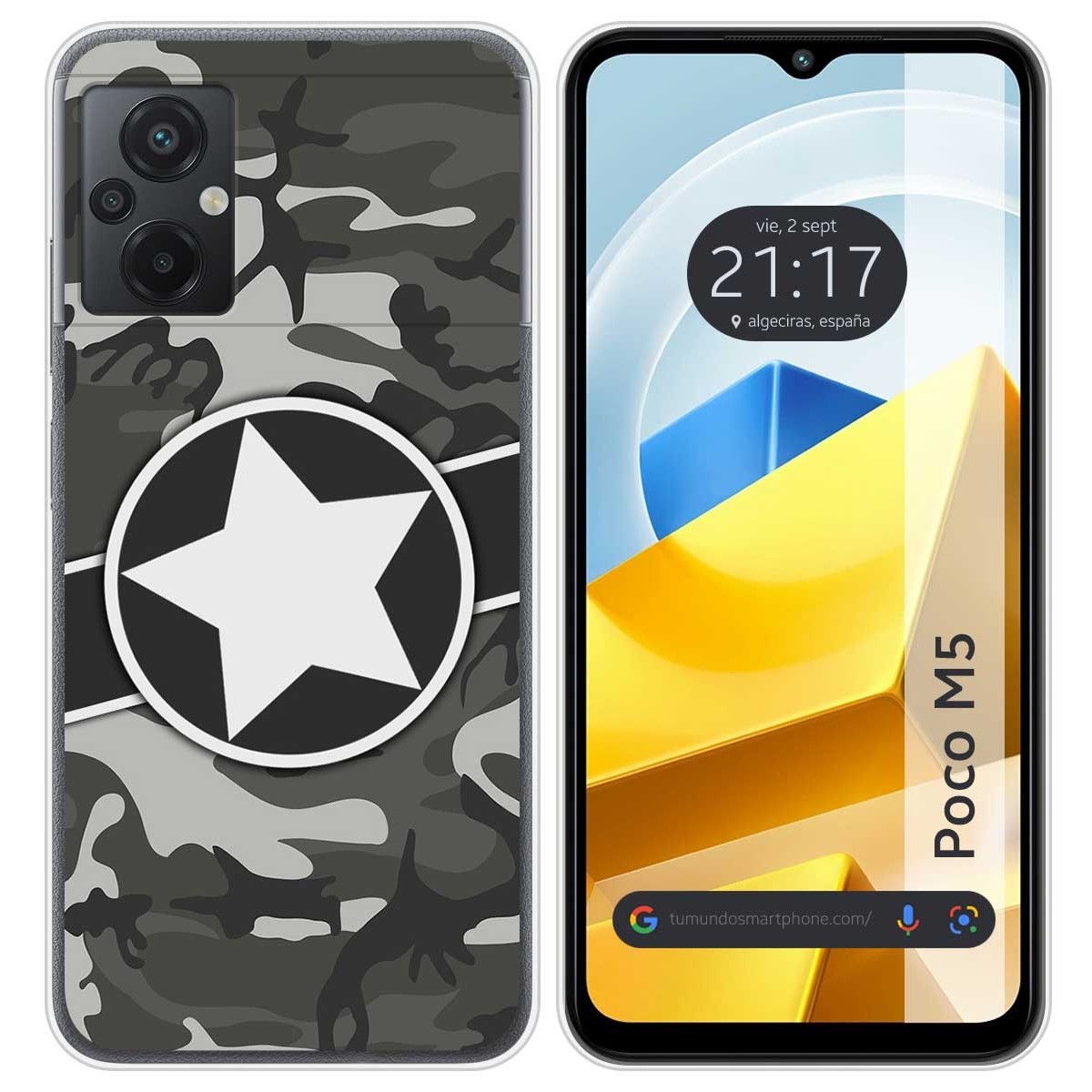 Funda Silicona para Xiaomi POCO M5 diseño Camuflaje 02 Dibujos