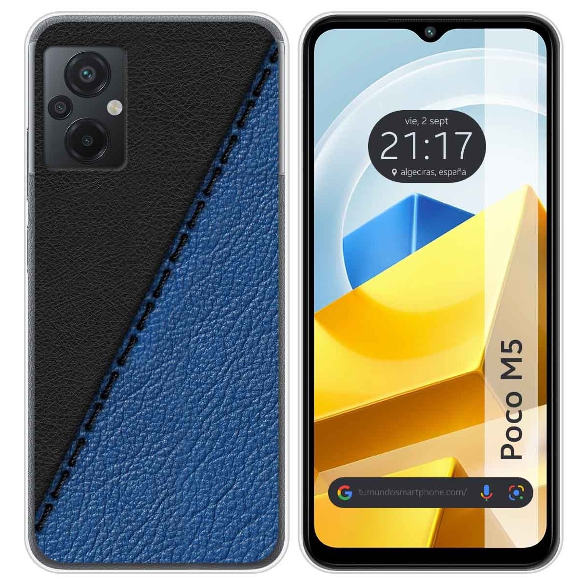 Funda Silicona para Xiaomi POCO M5 diseño Cuero 02 Dibujos