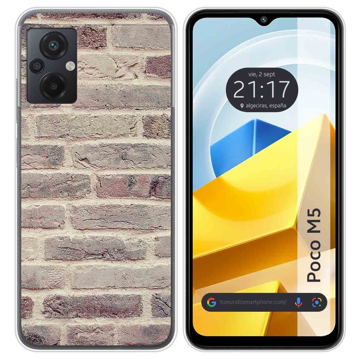 Funda Silicona para Xiaomi POCO M5 diseño Ladrillo 01 Dibujos