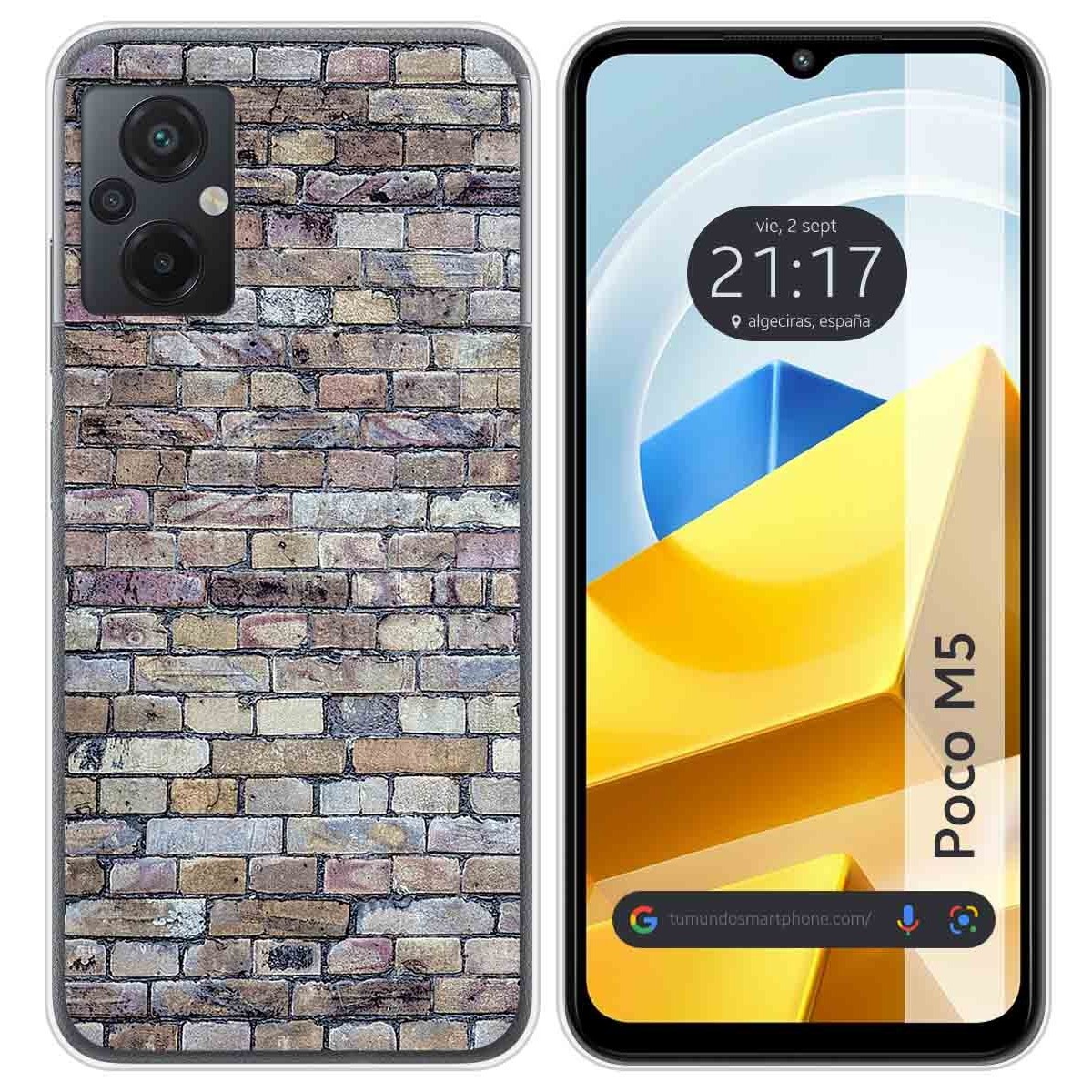 Funda Silicona para Xiaomi POCO M5 diseño Ladrillo 02 Dibujos