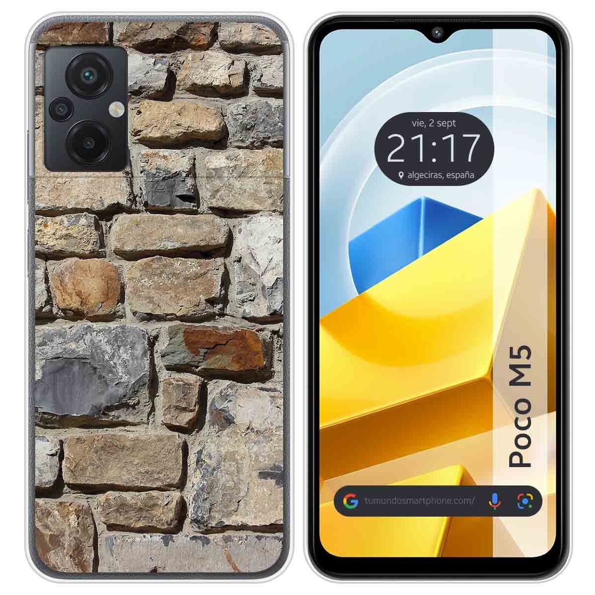 Funda Silicona para Xiaomi POCO M5 diseño Ladrillo 03 Dibujos