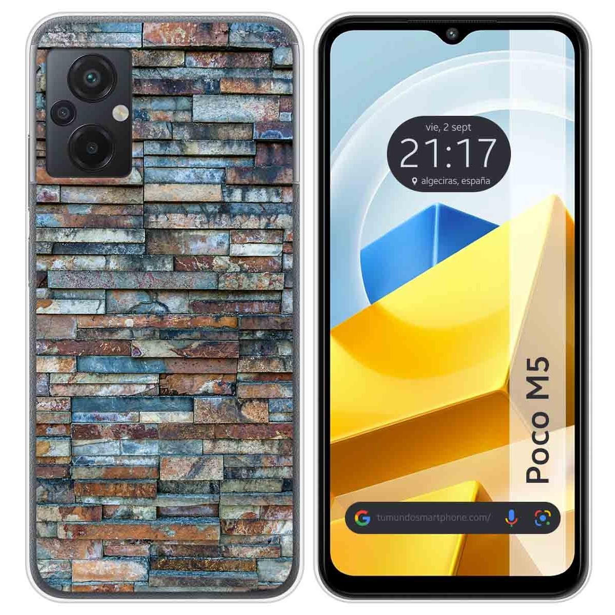 Funda Silicona para Xiaomi POCO M5 diseño Ladrillo 05 Dibujos