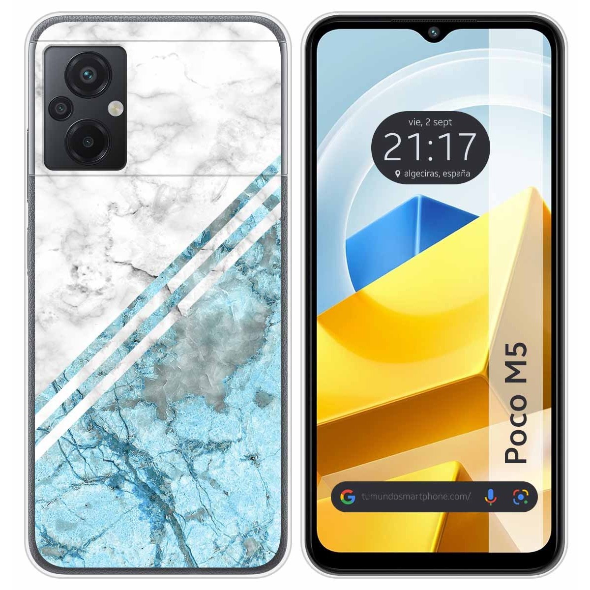 Funda Silicona para Xiaomi POCO M5 diseño Mármol 02 Dibujos