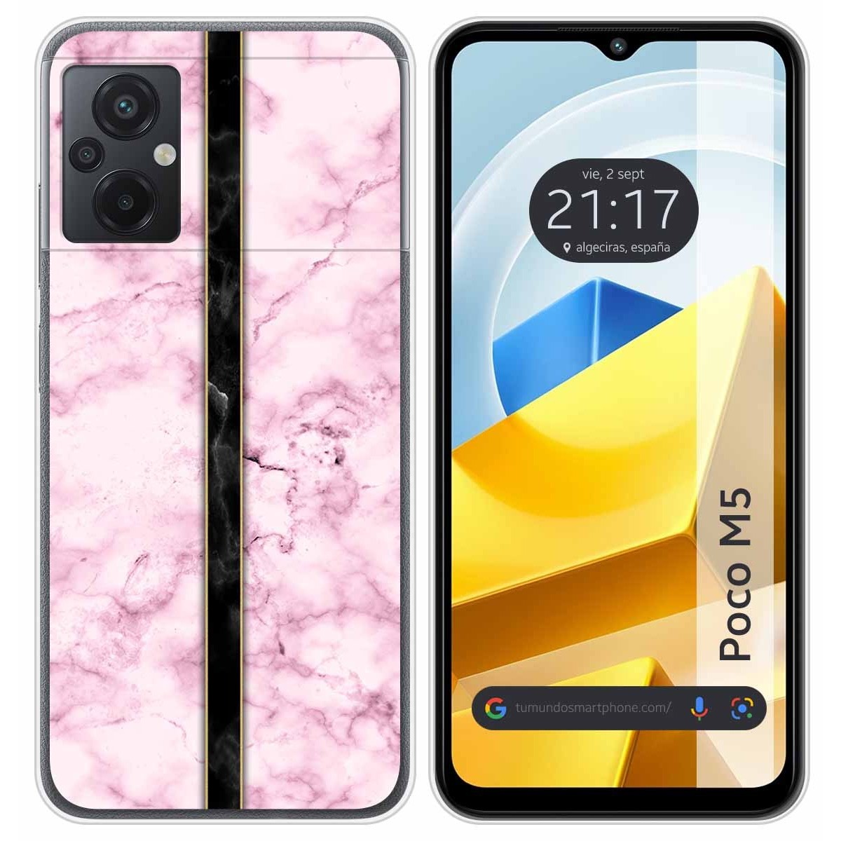Funda Silicona para Xiaomi POCO M5 diseño Mármol 04 Dibujos