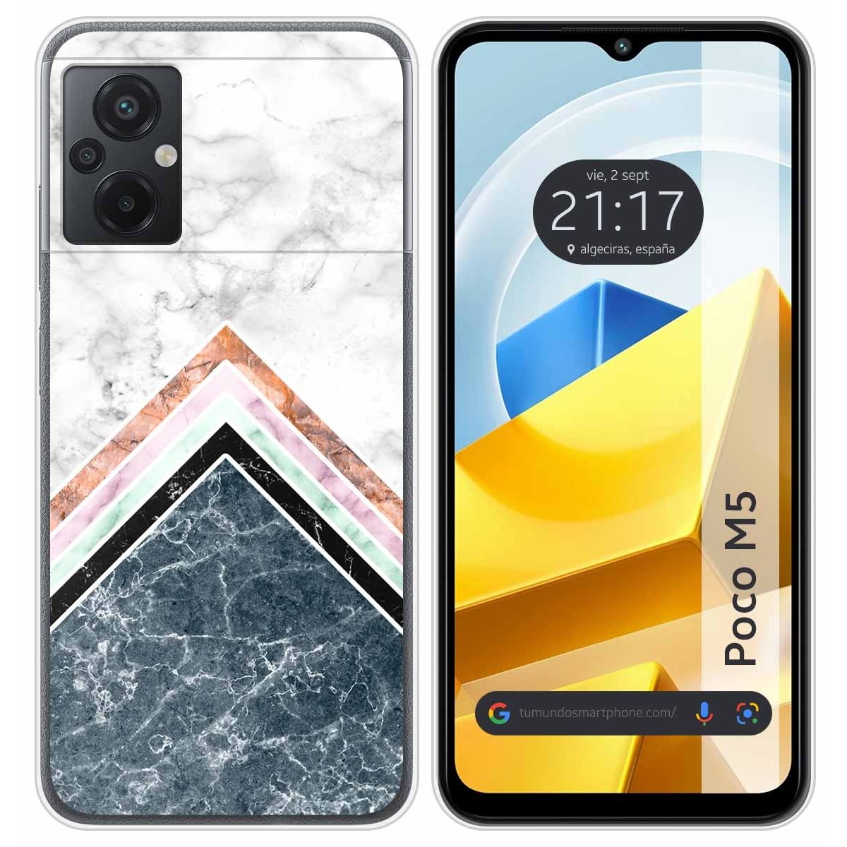 Funda Silicona para Xiaomi POCO M5 diseño Mármol 05 Dibujos
