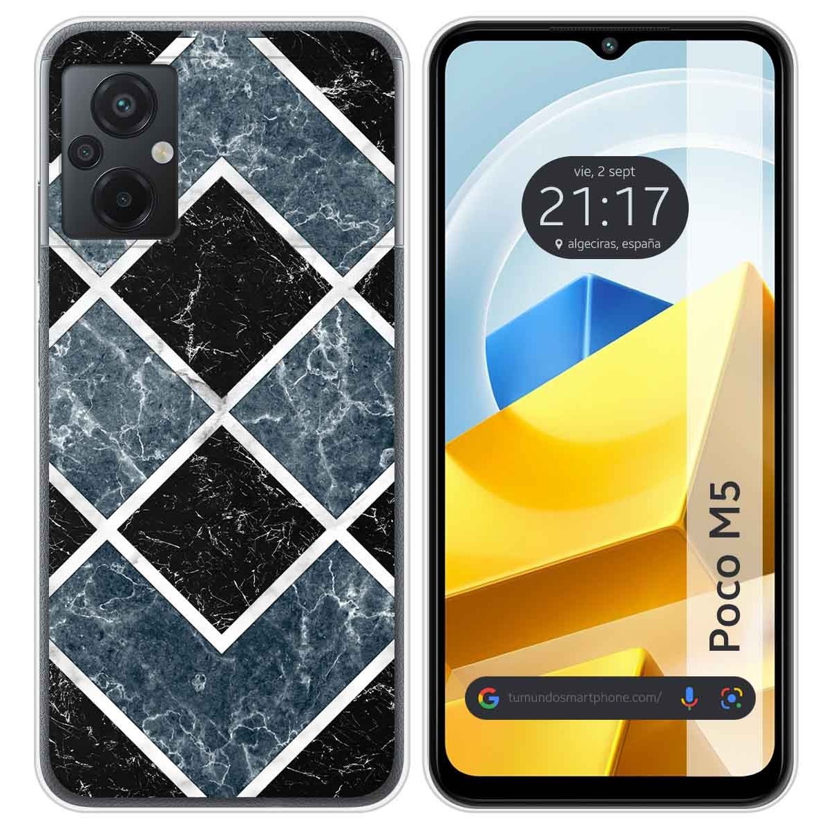 Funda Silicona para Xiaomi POCO M5 diseño Mármol 06 Dibujos