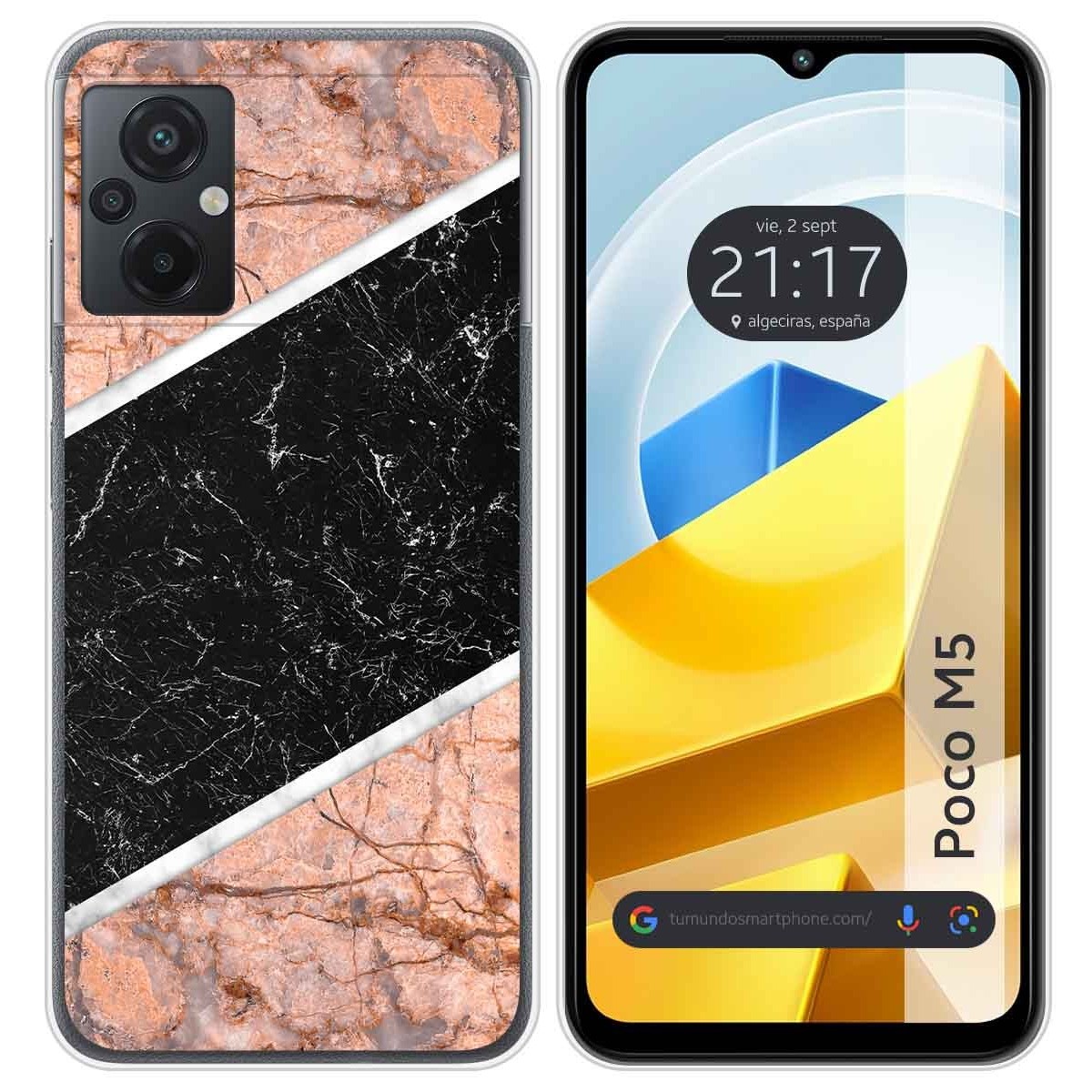 Funda Silicona para Xiaomi POCO M5 diseño Mármol 07 Dibujos