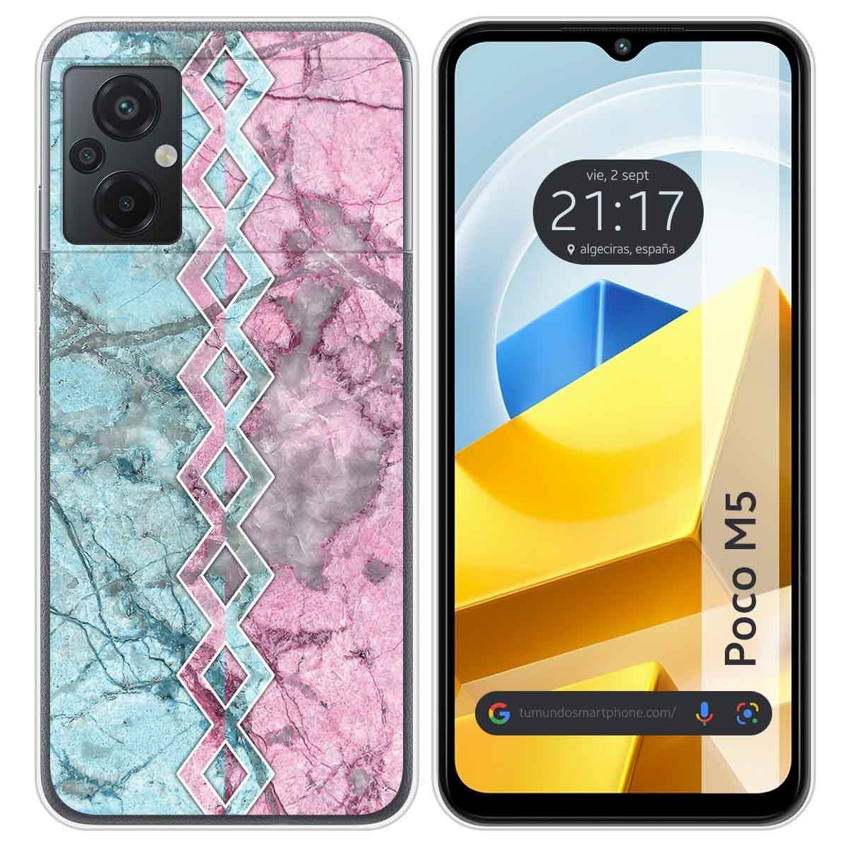 Funda Silicona para Xiaomi POCO M5 diseño Mármol 08 Dibujos