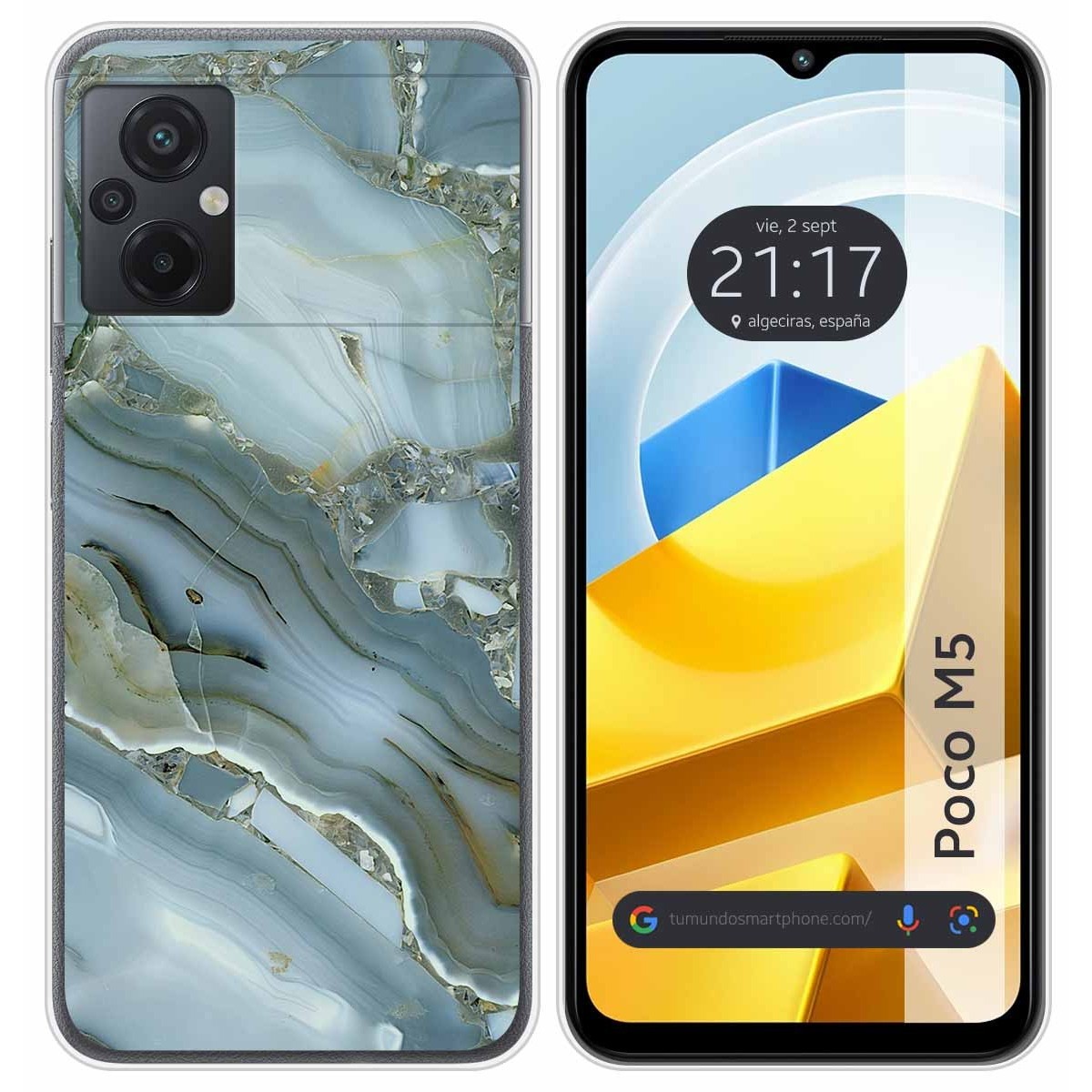 Funda Silicona para Xiaomi POCO M5 diseño Mármol 09 Dibujos