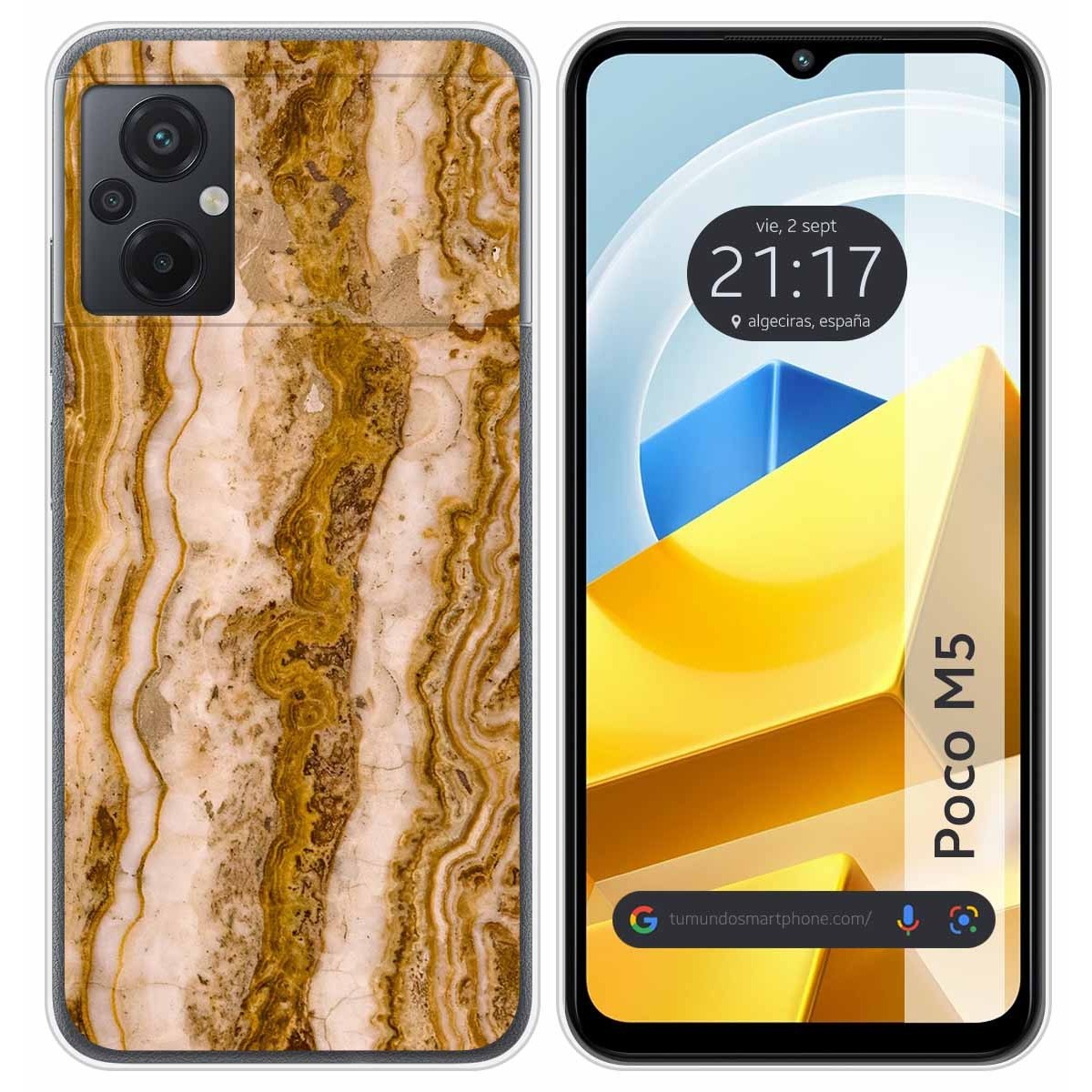 Funda Silicona para Xiaomi POCO M5 diseño Mármol 10 Dibujos