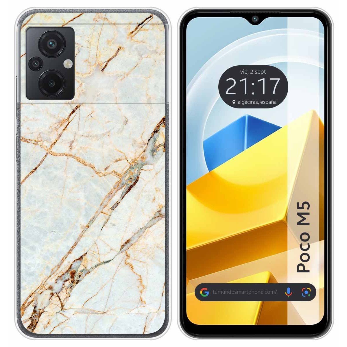 Funda Silicona para Xiaomi POCO M5 diseño Mármol 13 Dibujos