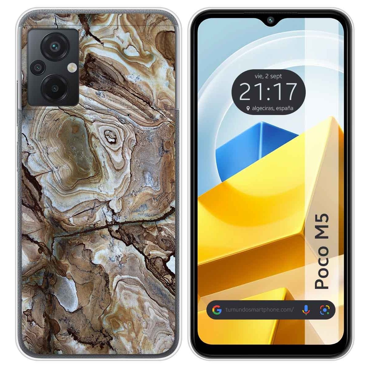 Funda Silicona para Xiaomi POCO M5 diseño Mármol 14 Dibujos