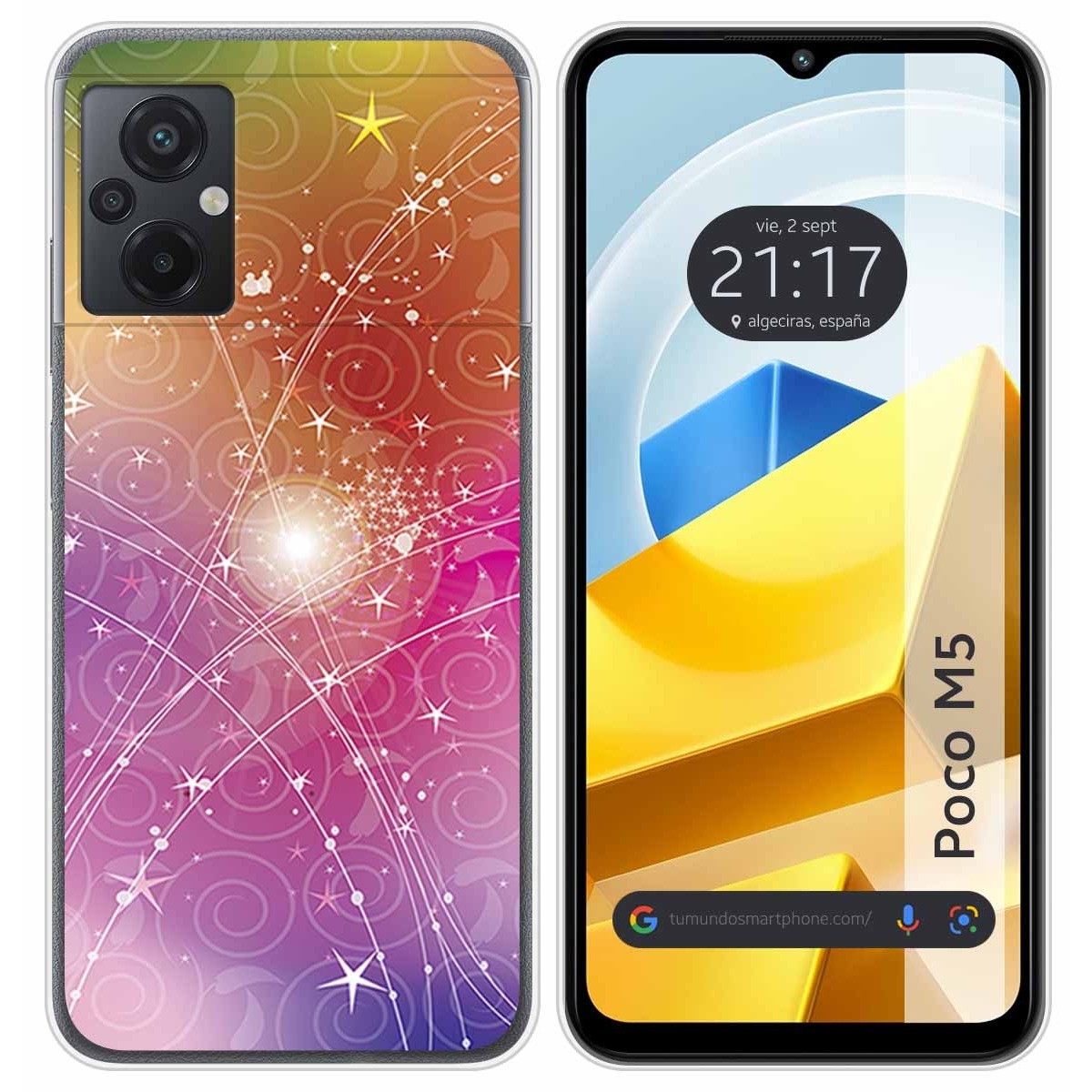 Funda Silicona para Xiaomi POCO M5 diseño Abstracto Dibujos