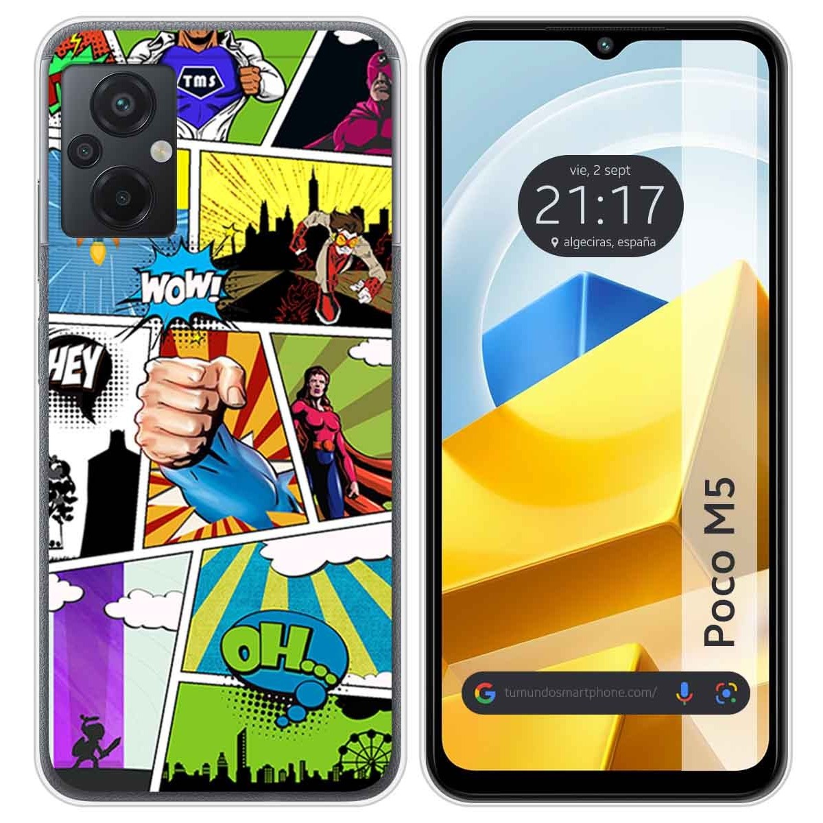 Funda Silicona para Xiaomi POCO M5 diseño Comic Dibujos