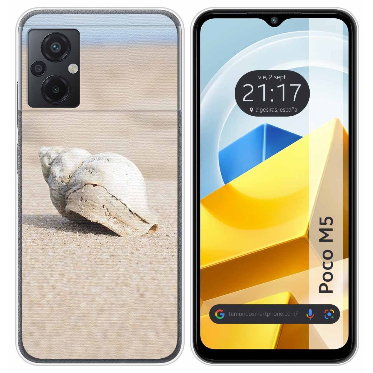 Funda Silicona para Xiaomi POCO M5 diseño Concha Dibujos