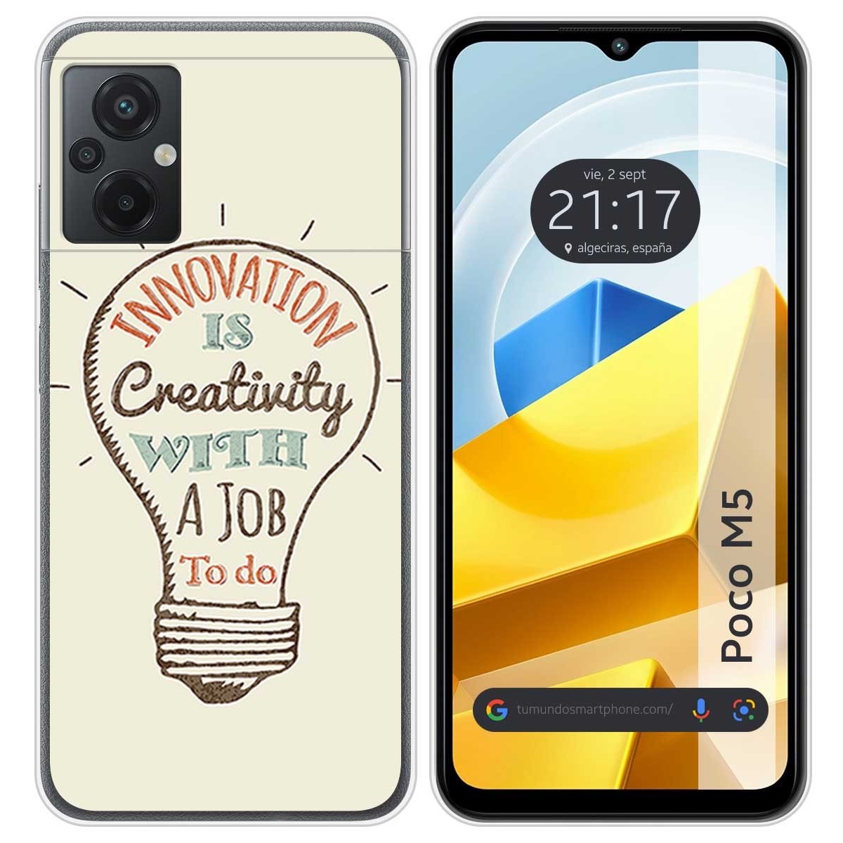 Funda Silicona para Xiaomi POCO M5 diseño Creativity Dibujos