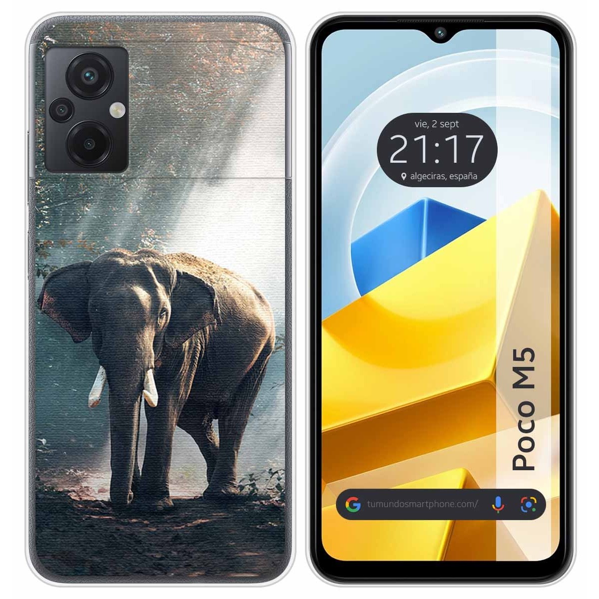 Funda Silicona para Xiaomi POCO M5 diseño Elefante Dibujos