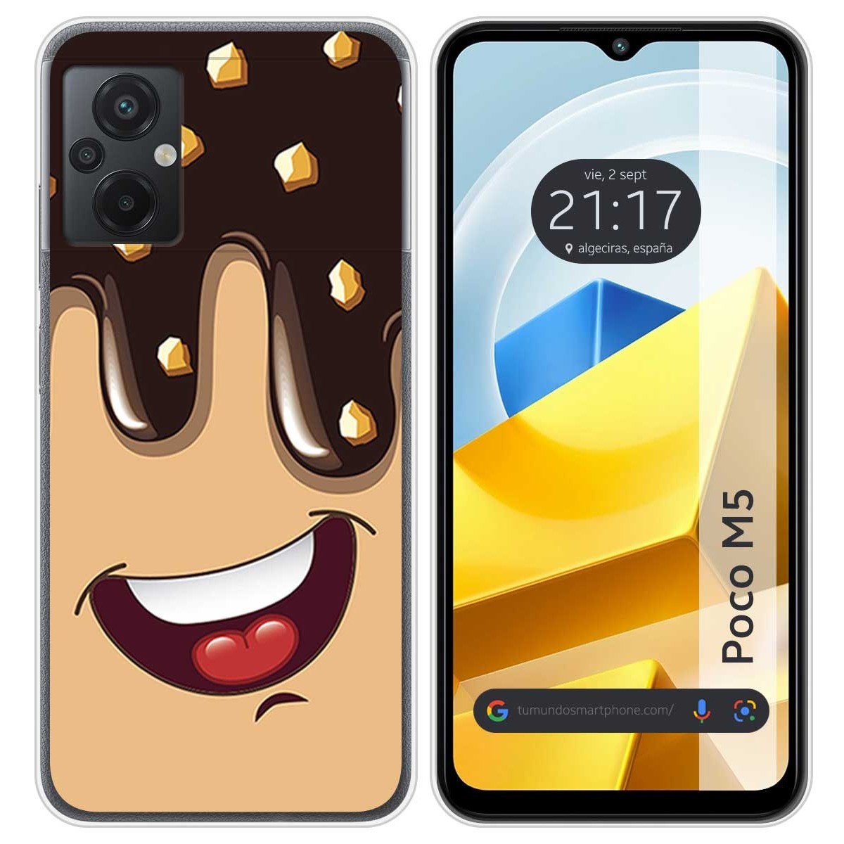 Funda Silicona para Xiaomi POCO M5 diseño Helado Chocolate Dibujos