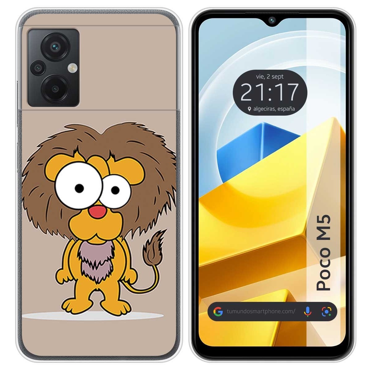 Funda Silicona para Xiaomi POCO M5 diseño Leon Dibujos