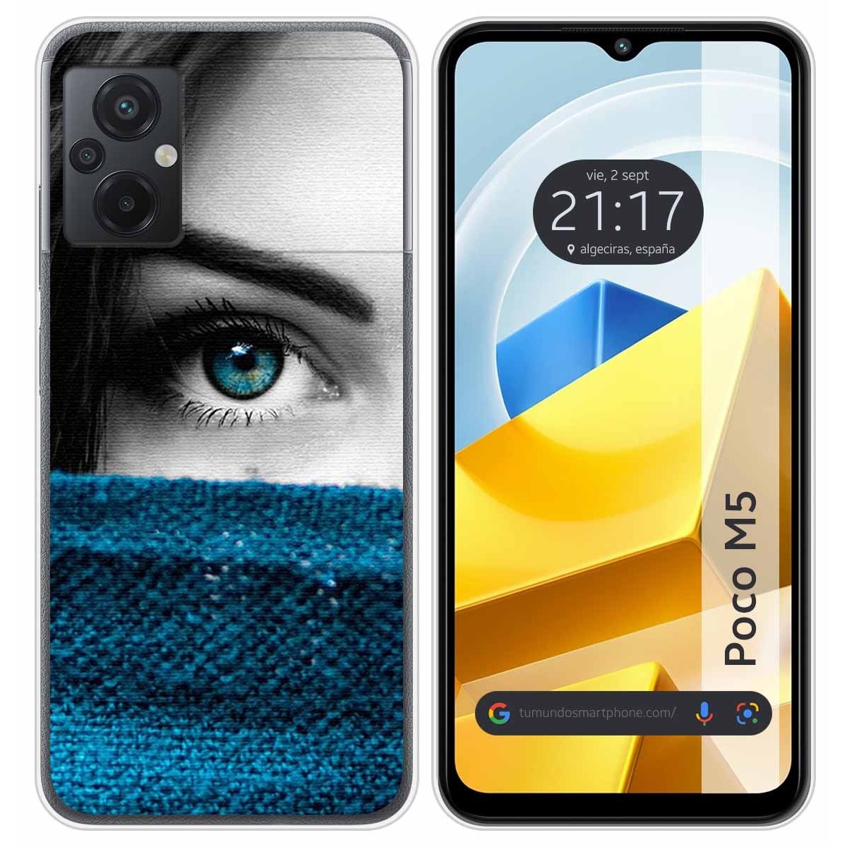 Funda Silicona para Xiaomi POCO M5 diseño Ojo Dibujos