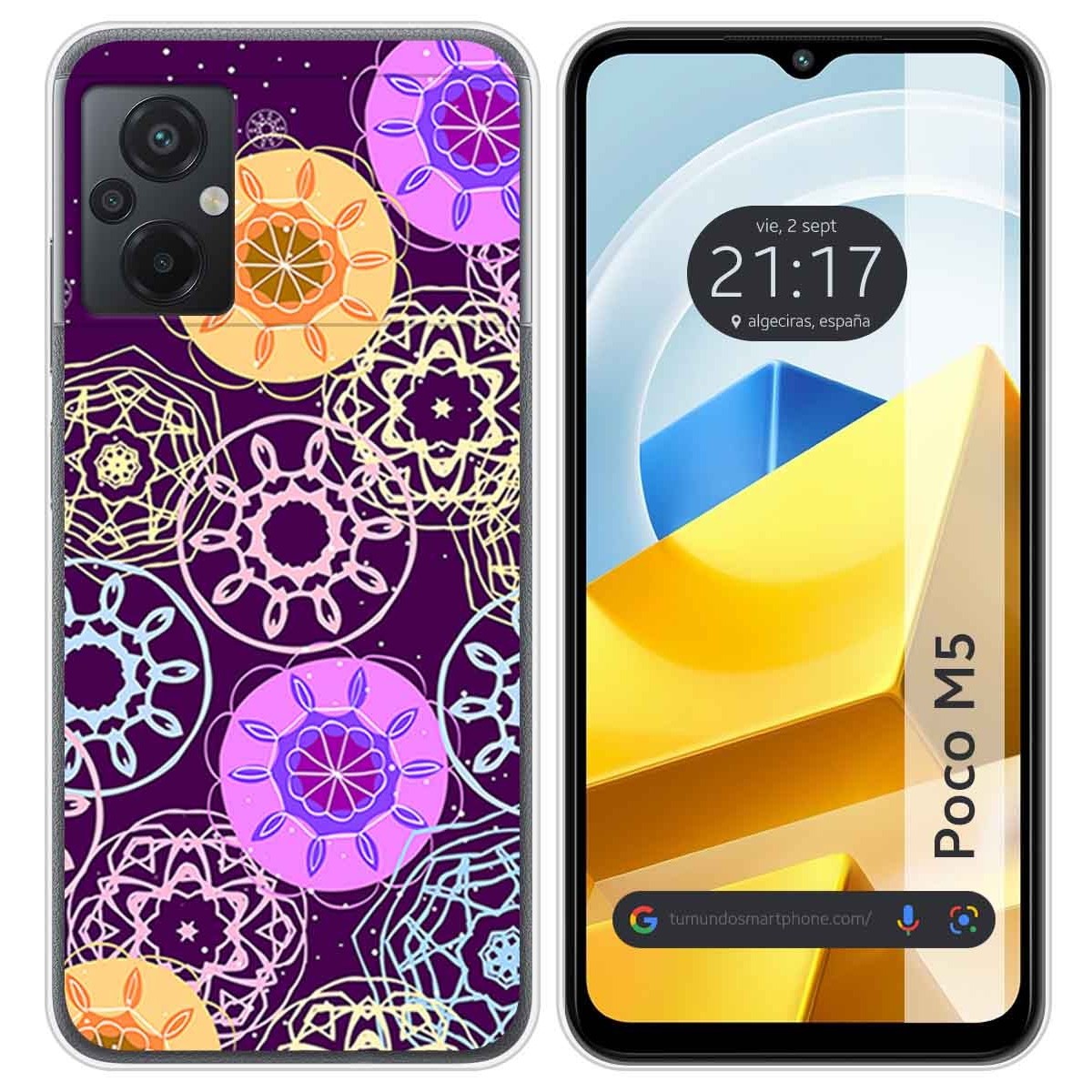 Funda Silicona para Xiaomi POCO M5 diseño Radial Dibujos