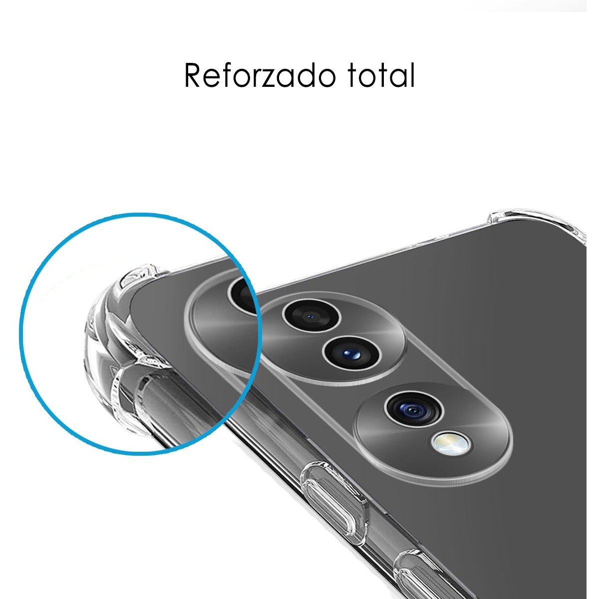 Funda Silicona Antigolpes Transparente para Huawei Honor 70 5G