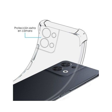 Funda Silicona Antigolpes Transparente para Oppo Reno 8 5G