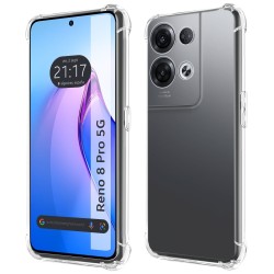 Funda Silicona Antigolpes Transparente para Oppo Reno 8 Pro 5G