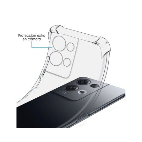 Funda Silicona Antigolpes Transparente para Oppo Reno 8 Pro 5G
