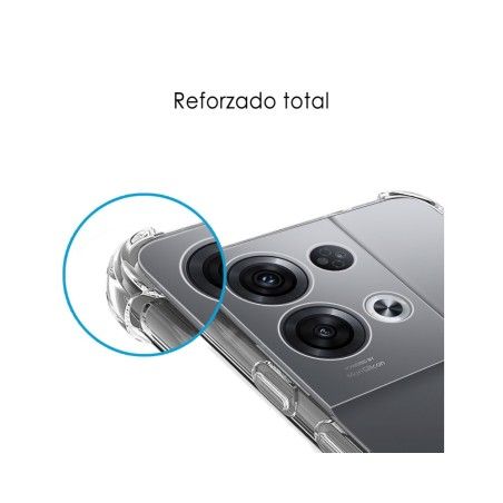 Funda Silicona Antigolpes Transparente para Oppo Reno 8 Pro 5G