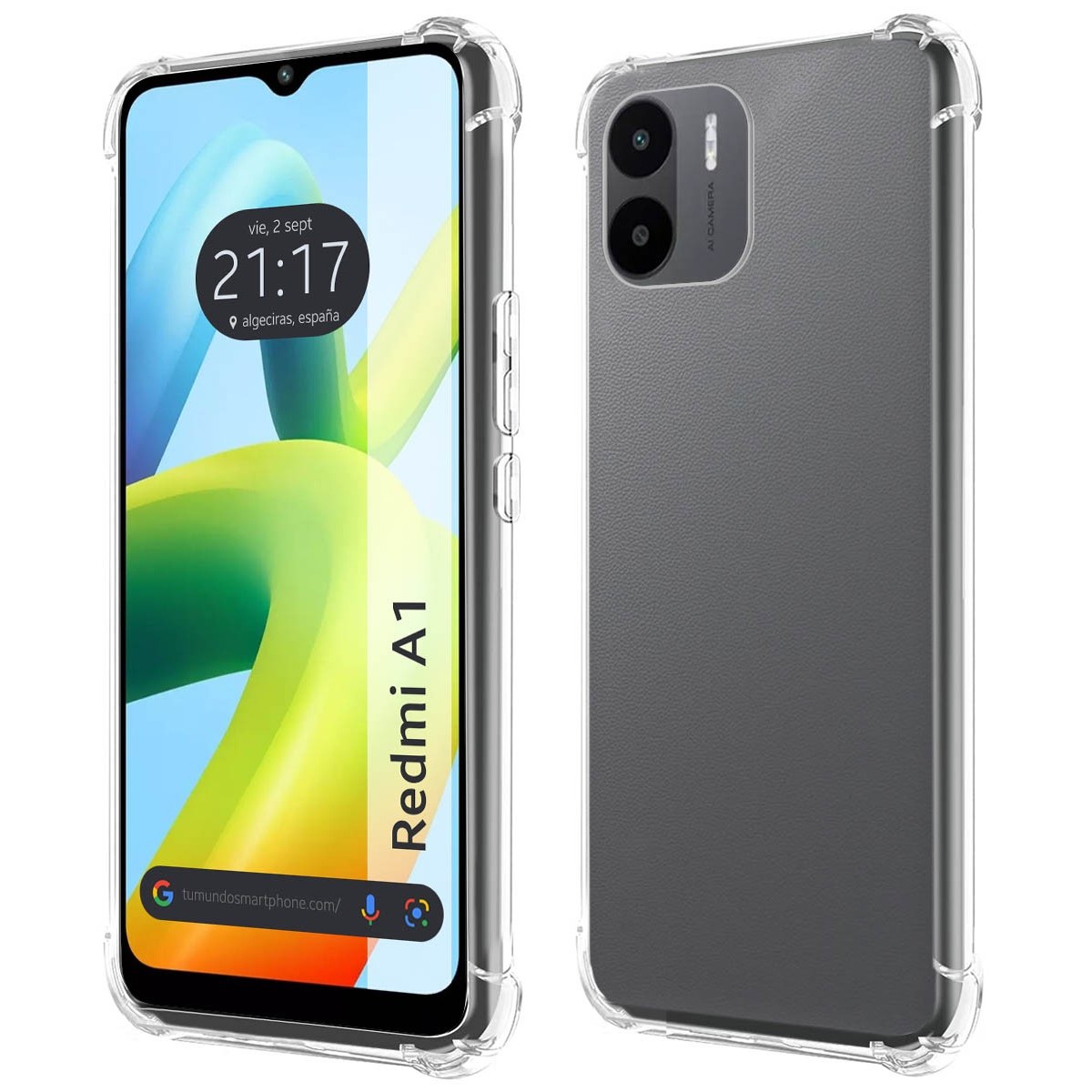 Funda Silicona Antigolpes Transparente para Xiaomi Redmi A1