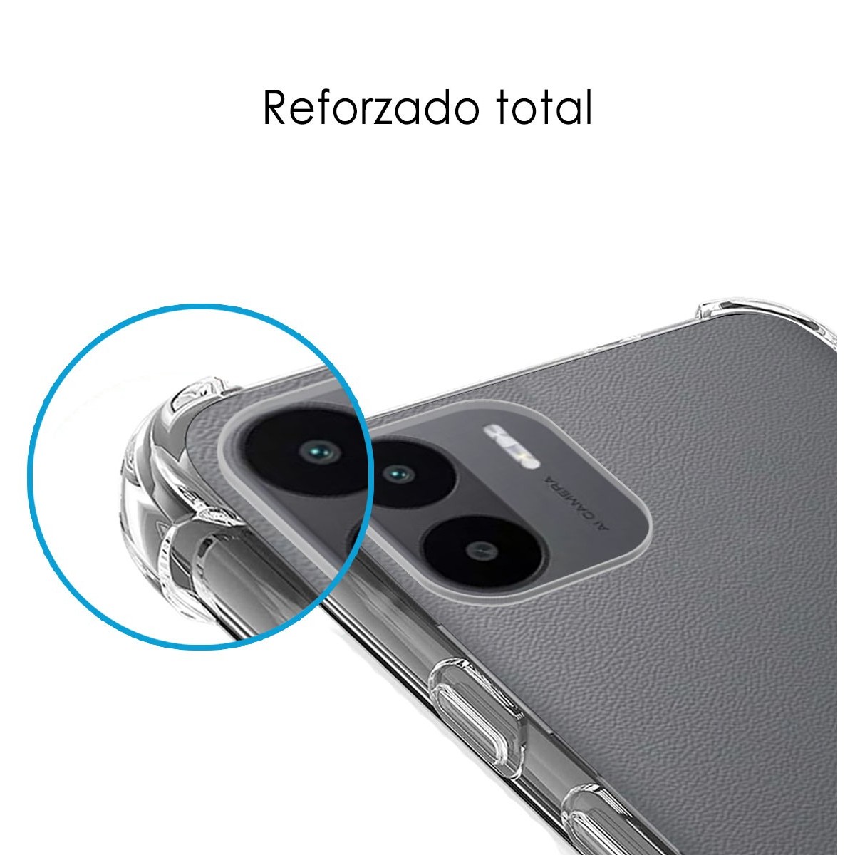 Funda Silicona Antigolpes Transparente para Xiaomi Redmi A1