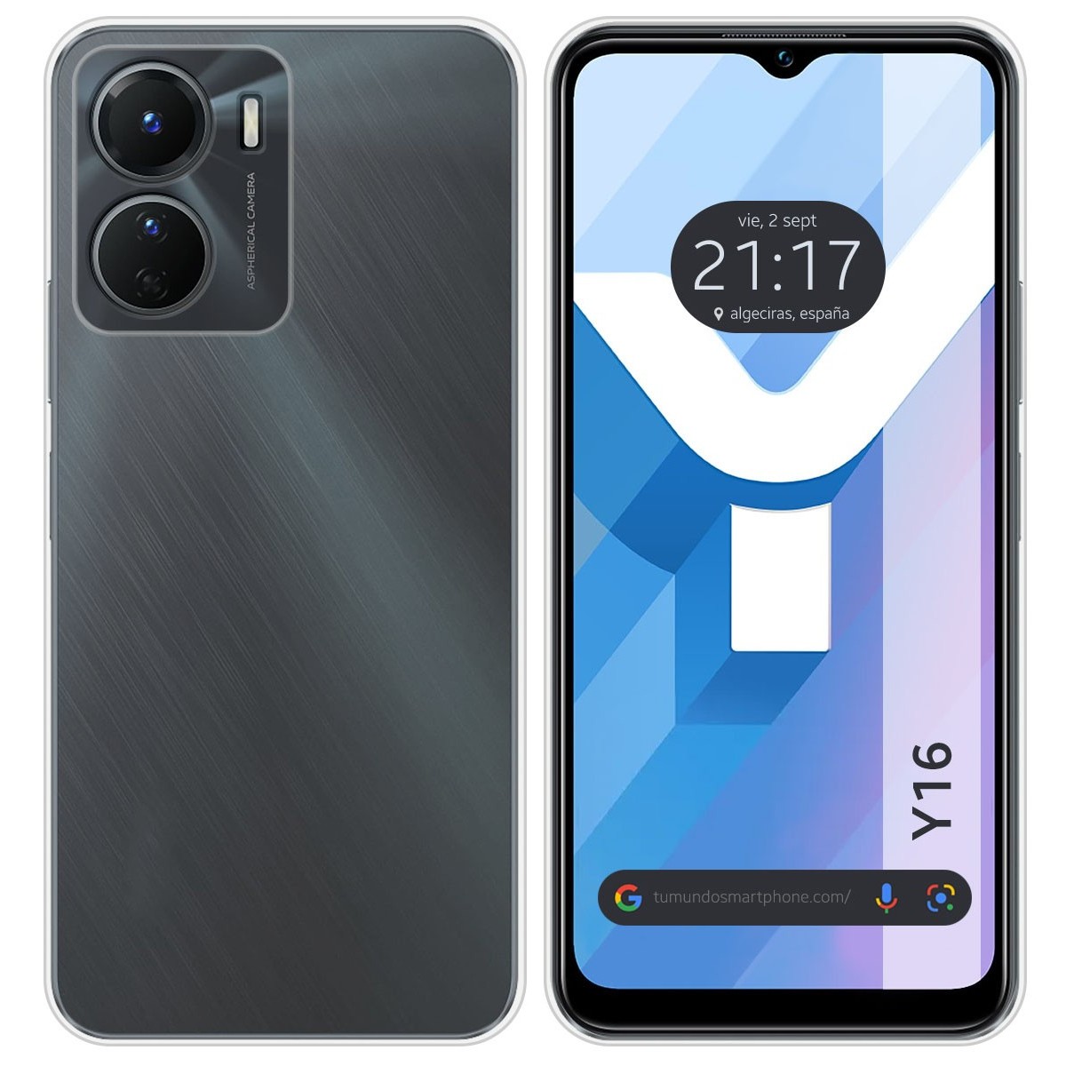 Funda Silicona Gel TPU Transparente para Vivo Y16