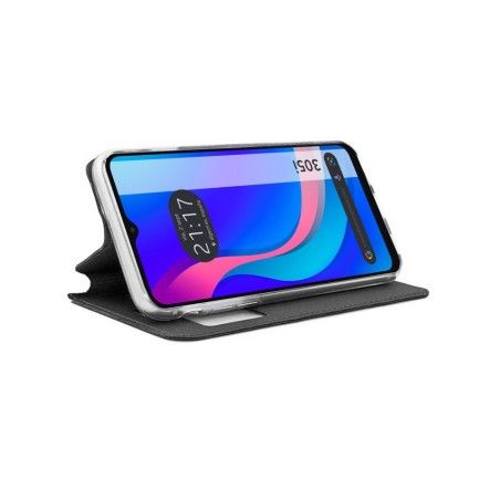 Funda Libro Soporte con Ventana para TCL 305i color Negra